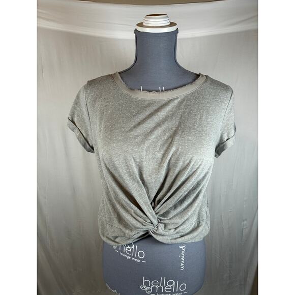 FP Movement Tops - Free People Movement Run In The Sun Women’s M Beach Crop Knot Tee Shirt Boho